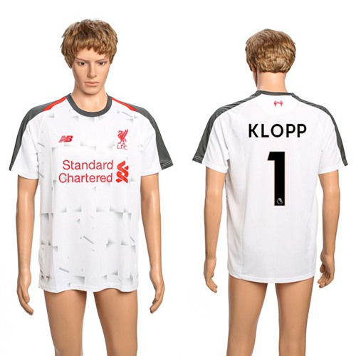 Liverpool #1 Klopp Away Soccer Club Jersey - Click Image to Close